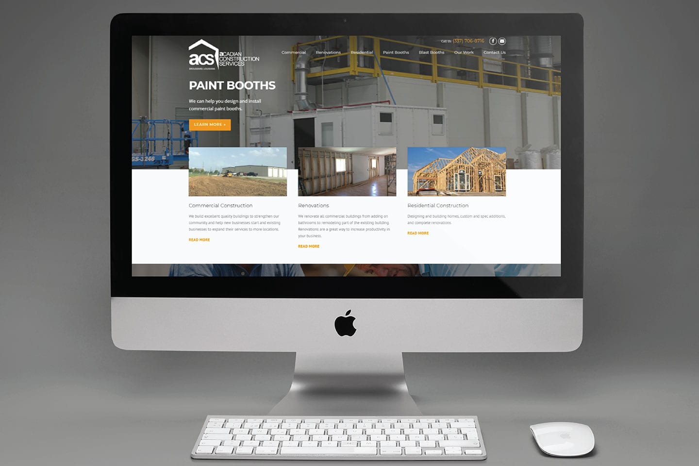 Acadian Construction Services website